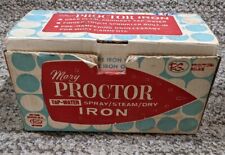Vintage mary proctor tap water spray/steam/dry iron Model 10301 NH With Orig Box picture