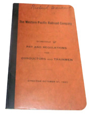OCTOBER 1922 WESTERN PACIFIC PAY AND REGULATIONS FOR CONDUCTORS AND TRAINMEN picture
