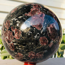 9.15lb  Natural Fireworks Garnet Quartz Crystal Healing Ball Sphere Healing picture