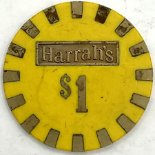 Vintage Harrah’s Hotel & Casino $1 Poker Chip Reno Nevada Gambling picture