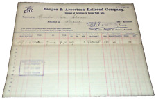 SEPTEMBER 1897 BANGOR & AROOSTOOCK RAILROAD CORRECTIONS TO FOREIGN TICKET SALES picture