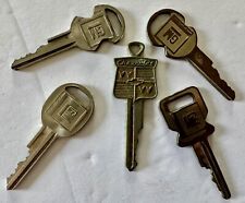 Lot Of 5 Chevrolet GM Keys Collectible Vintage Antique Car Truck Auto Keys picture