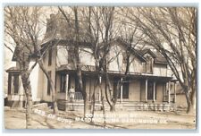 1911 Masonic Home Building Girl View Darlington OK RPPC Photo Unposted Postcard picture