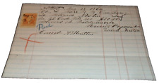 MAY 1866 VERMONT & MASSACHUSETTS RAILROAD 25 CORDS OF WOOD RECEIPT FITCHBURG B&M picture