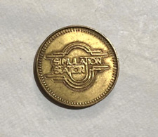 Vintage Simulation Station Amusement Token Coin Oakland Mall Troy Michigan picture