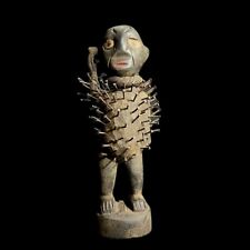 African figure Hand Tribal Hand Carved statue tribal Nkisi Nkondi vodoo-G1451 picture