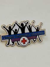 American Red Cross ARC Pin Disease Prevention Education HIV AIDS 9/1 picture