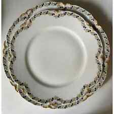 Limoges by Frank Haviland-8 dinner plates/10 lunch/4 soup-Gold yellow ivy picture