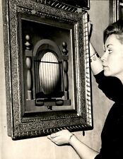 GA127 1966 Original Photo FOOD FOR THOUGHT Rene Magritte Surrealist Egg in Cage picture