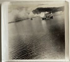 Original Photo Army Air Force Bombing Of Japanese Ships - Rabaul 1943 TYPE 1 WW2 picture