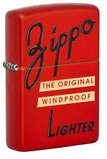 Zippo Zippo Red Box Top Design Metallic Red Windproof Lighter, 49475-088383 picture