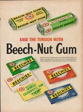 1954 Beech Nut Gum Candy Vintage Print Ad Peppermint Spearmint Mello Fruit USA picture