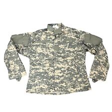 US Army Combat Jacket Mens L Large Digital Camo Ripstop Full Zip Military Shirt picture
