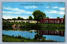 Postcard Vtg Indiana Sewage Disposal Plant Marion Garden Spot  picture