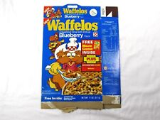 Original 1980 Ralston Blueberry Waffelos Cereal Box – Rare, Not A Reproduction picture