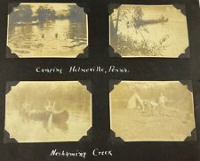 7 Vintage 1930's Photo Camping Hulmeville Pennsylvania Neshaminy Creek Boating picture