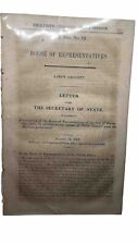 Antique 1848 House Of Representatives Letter  picture