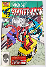 WEB OF SPIDERMAN Issue 21 Marvel Comic Book 1986 RAW 