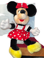 Minnie Mouse 16”tall Plush Doll RED DRESS Disneyland Walt Disney World Eyelashes picture