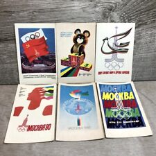 Olympiada 80 USSR Moscow pocket calendar 6 pieces Sports promotion Olympic Bear picture