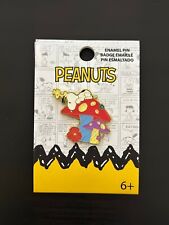 Loungefly Peanuts Snoopy and Woodstock Mushroom Enamel Pin picture