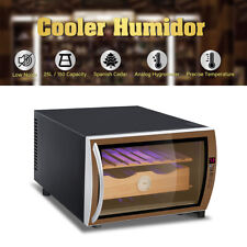 TCFUNDY Electronic Cigar Cooler Humidor Cedar Wood Shelf Storage 150 Capacity US picture
