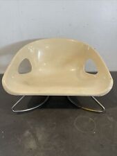 Vintage Mid Century Modern COSCO Child’s Booster Seat Tan Atomic picture