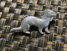 VINTAGE GG HARRIS FERRET FINE PEWTER COLLECTIBLE PIN RARE picture