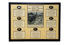 Shot Bullet Relics Collection from Major Civil War Battles in Case with COA picture