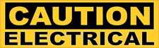 10in x 3in Caution Electrical Magnet Car Truck Vehicle Magnetic Sign picture