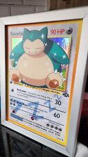 Giant (A3) Snorlax Pokemon Card With Silver Snapframe picture