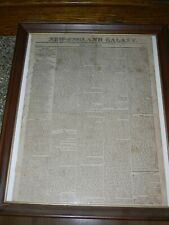 New England Galaxy December 20th 1822 authentic Newspaper picture