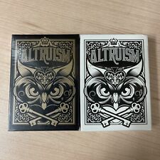 ALTRUISM (Snow Owls) Playing Cards by Blue Crown (Rare 2 Deck Set) 2012 - NEW* picture