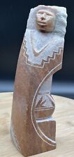Beautifully Made & Signed Native American Hand Carved Alabaster Sculpture picture