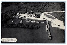 1953 Aerial View Inlet Harbor Deep Sea River Fishing Daytona Beach FL Postcard picture