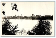 c1940's View Of Fountain Lake Albert Lea Minnesota MN RPPC Photo Postcard picture