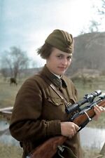 Wonderful Colorized Portraits of Russian Fighters WW2 Photo Glossy 4*6 in O033 picture