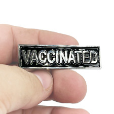 EL2-006 VACCINATED Commendation Bar Pin Pandemic Operation Warp Speed Police Fir picture
