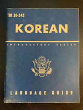 Korean language guide March 1944 TM 30-342 with illustrations, good condition picture