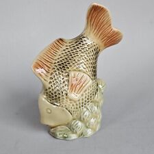Vintage Pottery Fish Statue Made In Brazil Mid Century  picture