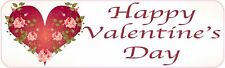 10in x 3in Happy Valentines Day Magnet Car Truck Vehicle Magnetic Sign picture