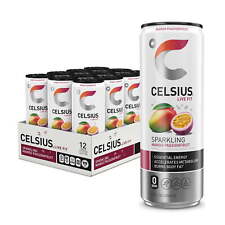 CELSIUS Sparkling Mango Passionfruit, Functional Essential Energy Drink 12 fl picture