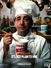 Original 1988 Dannon Yogurt Print Advertisement - Retro Food Ad - Gift For Chef picture