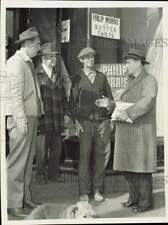 1946 Press Photo Rep Joseph Martin talks with constituents in Attleboro, MA picture
