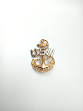 Vintage US Navy Anchor and Rope Gemsco Acid Test Pin  picture