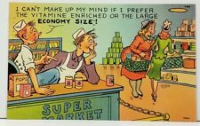 Clerks- I can't make up my mind, Vitamin E Enriched or Economy Size Postcard I16 picture