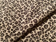 ZINC TEXTILE Z514/03 LYNX Silver Grey Animal Velvet Fabric Italy $350 Retail BTY picture