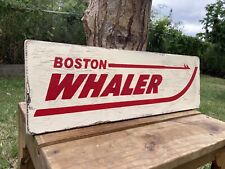 Boston Whaler Wood Sign Nautical Distressed Vintage Antique Look picture