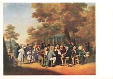 ㋡ Vintage USSR postcard ヅ Louis-Léopold Boilly Politicians in the Tuileries picture