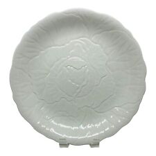 VTG CABBAGE Signature Housewares White Stoneware Large Plate Platter Serving 12” picture